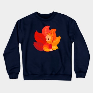 Kitsune Leaves - Autumn fox Crewneck Sweatshirt